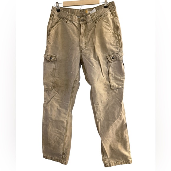 Carhartt Other - Carhartt Men's Khaki Relaxed Fit Cargo Pants Size 34x34